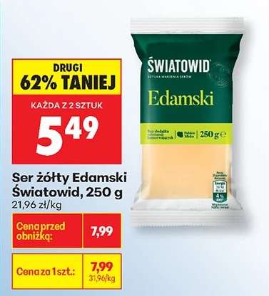 Ser żółty Edamski Światowid 250 g