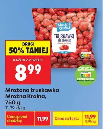 Mrożona truskawka Mrożna Kraina, 750 g