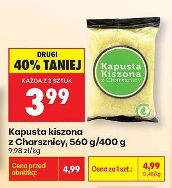 Kapusta kiszona z Charsznicy, 560 g/400 g