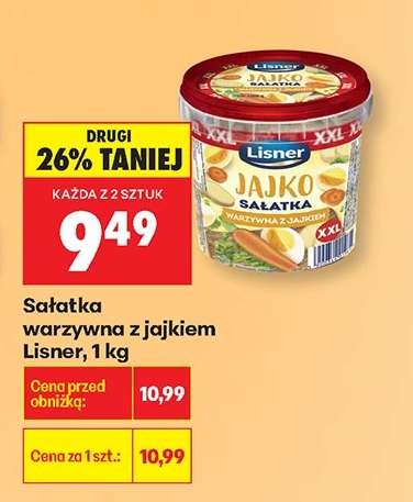 Sałatka warzywna z jajkiem Lisner, 1 kg