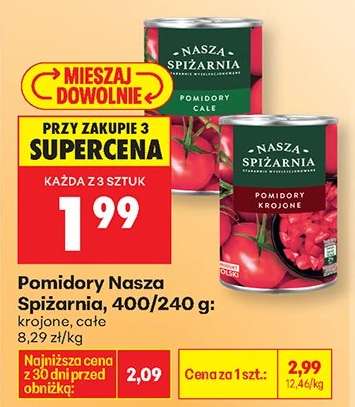 Pomidory Nasza Spiżarnia, 400/240 g