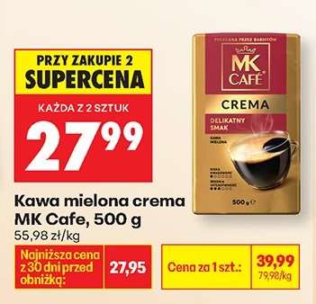 Kawa mielona crema MK Cafe, 500 g