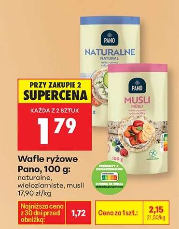 Wafle ryżowe Pano, 100 g