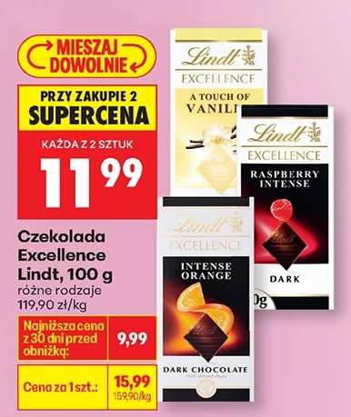 Czekolada Excellence Lindt , 100 g