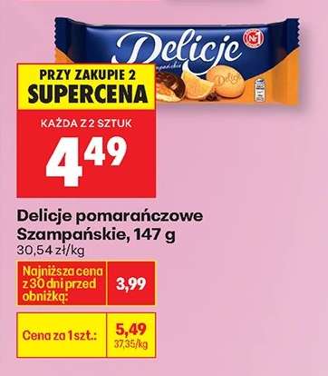 Delicje pomarańczowe Szampańskie, 147 g