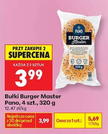 Bułki Burger Master Pano, 4 szt., 320 g