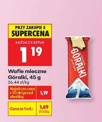 Wafle mleczne Góralki 45 g