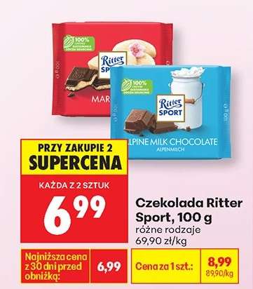 CZEKOLADA RITTER SPORT 100 G
