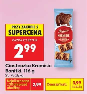Ciasteczka Kremisie Bonitki, 116 g