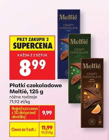 Płatki czekoladowe Meltié, 125 g