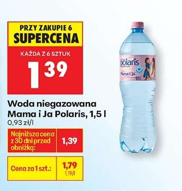 Woda niegazowana Mama i Ja Polaris, 1,5 l