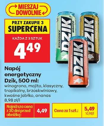 Napój Energetyczny Dzik 500 ml