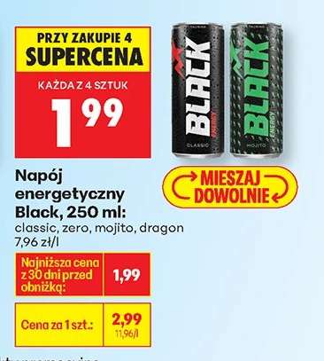 Napój energetyczny Black, 250 ml