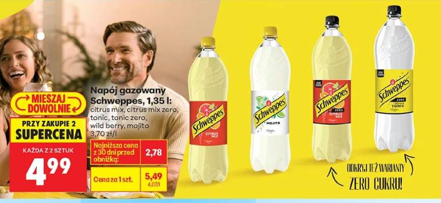 Napój gazowany Schweppes, 1,35 l