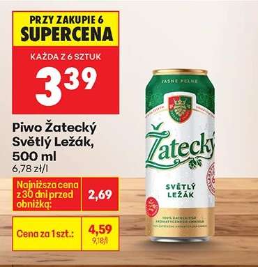 Piwo Žatecký Světlý ležák 500 ml