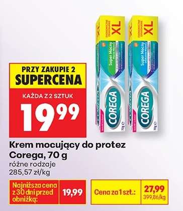 Krem mocujący do protez Corega, 70 g