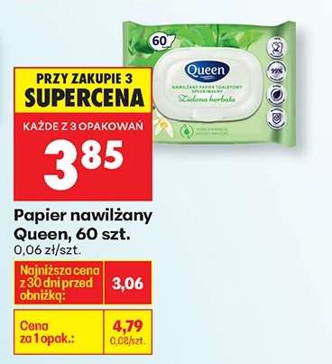 Papier nawilżany Queen , 60 szt