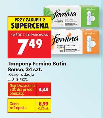 Tampony Femina Satin Sense, 24 szt.