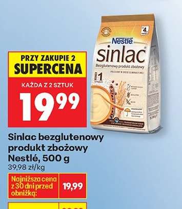 Sinlac bezglutenowy produkt zbożowy Nestlé , 500 g