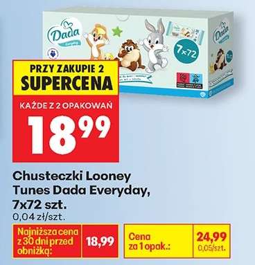 Chusteczki Looney Tunes Dada Everyday, 7X72 szt.