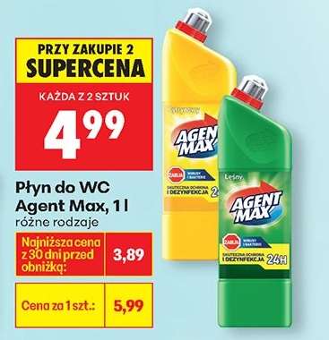 Płyn do WC Agent Max, 1l