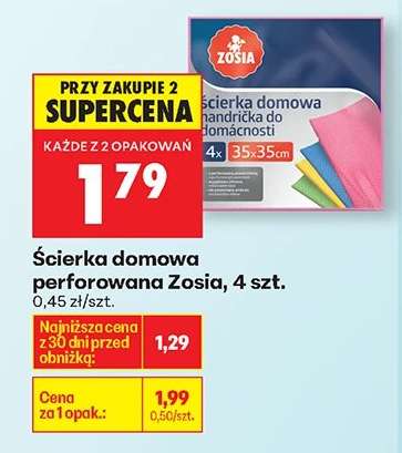 Ścierka domowa perforowana Zosia, 4 szt.