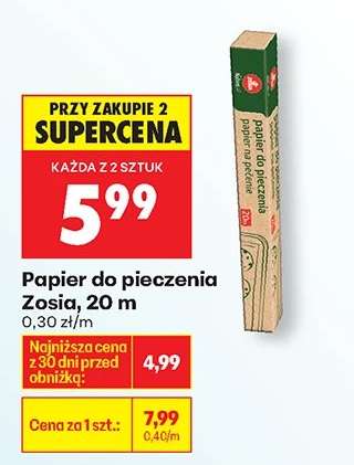 Papier do pieczenia Zosia, 20 m
