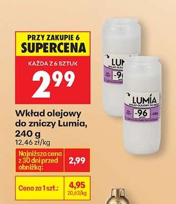 Wkład olejowy do zniczy Lumia 240 g