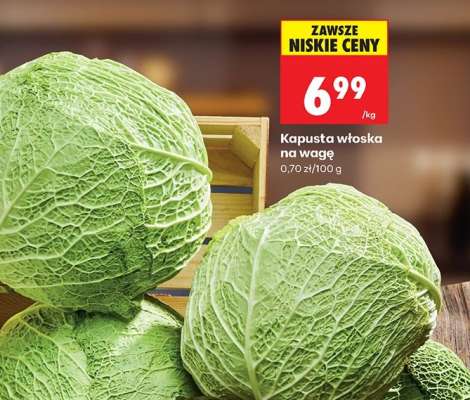 Kapusta włoska, na wagę
