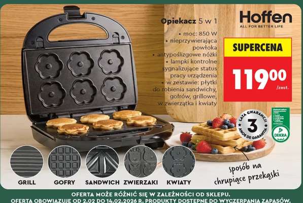 Opiekacz 5 w 1