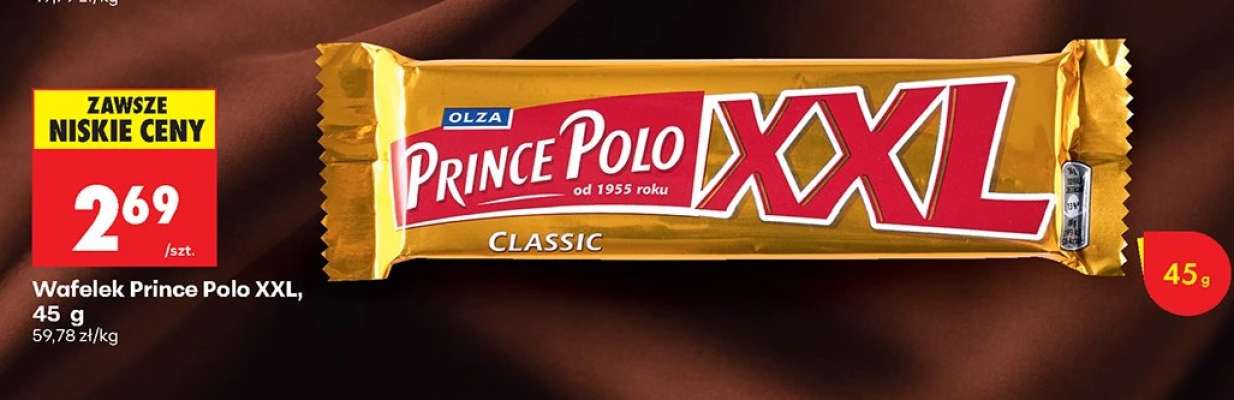 Wafelek Prince Polo XXL, 45 g