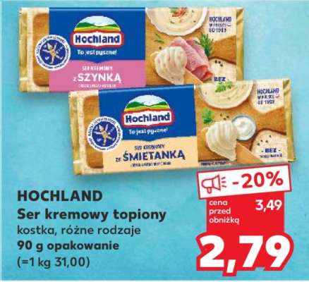 HOCHLAND Ser kremowy topiony