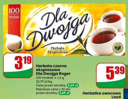 Herbata czarna ekspresowa Dla Dwojga Roger