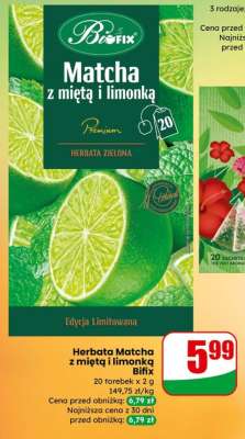 Herbata Matcha z miętą i limonką Bifix