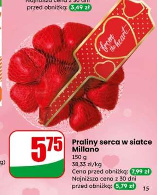 Praliny serca w siatce Millano