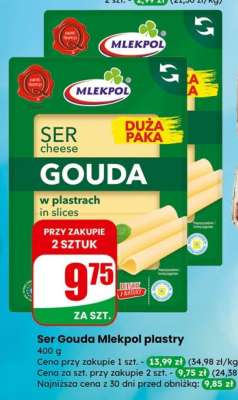 Ser Gouda Mlekpol plastry