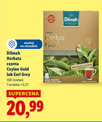 Dilmah Herbata czarna Ceylon Gold lub Earl Grey