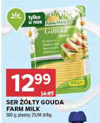 Ser żółty Gouda Farm Milk