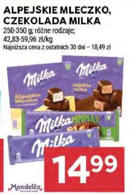 Alpejskie Mleczko, czekolada MILKA