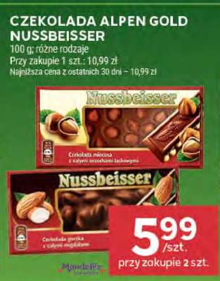 Czekolada Alpen Gold Nussbeisser