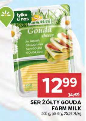 Ser żółty Gouda Farm Milk