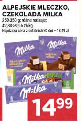 Alpejskie Mleczko, czekolada MILKA
