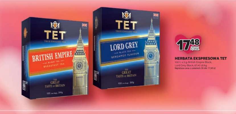 Herbata ekspresowa Tet