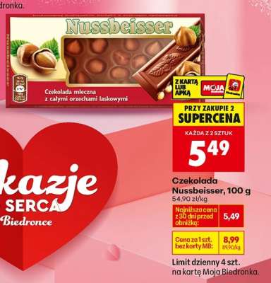 CZEKOLADA NUSSBEISSER 100 G
