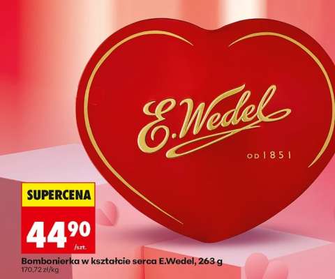 Bombonierka w kształcie serca E.Wedel, 263 g