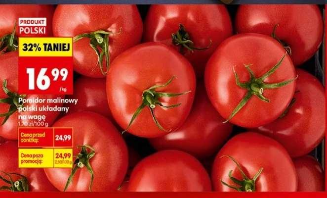 Pomidor malinowy polski układany na wagę