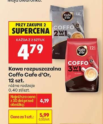 Kawa rozpuszczalna Coffo Cafe d'Or 12 szt