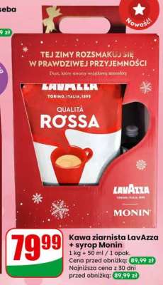 Kawa ziarnista LavAzza + syrop Monin