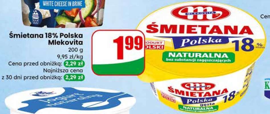 Śmietana 18% Polska Mlekovita