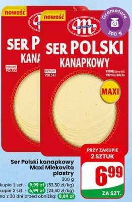 Ser Polski kanapkowy Maxi Mlekovita plastry